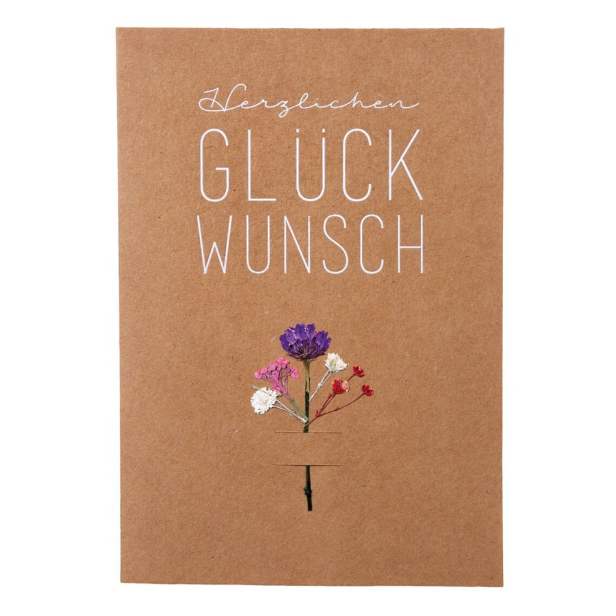 Office Raeder | Blumenkarte "Herzlichen Gluckwunsch"