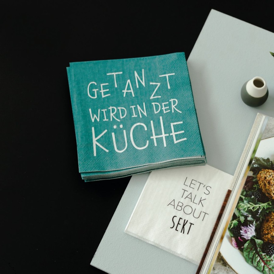 Dining Raeder | Serviette "Getanzt Wird In Der Kuche"