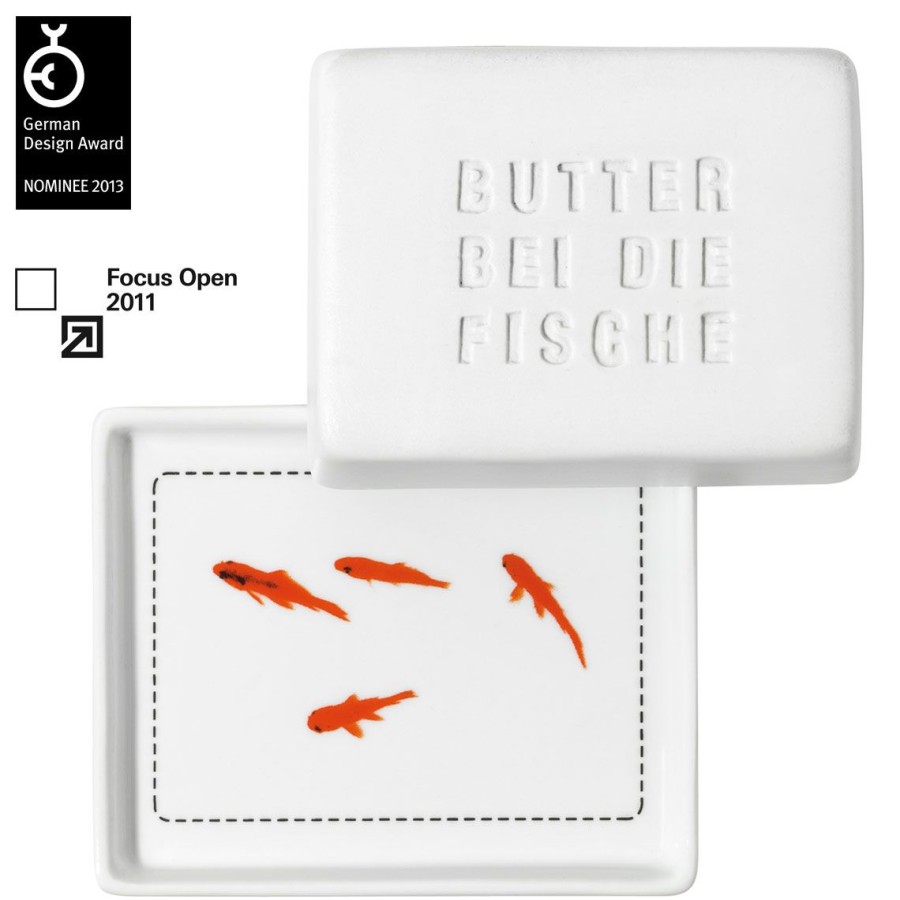 Dining Raeder | Poesie Et Table. Breakfast. Butterdose Klein "Butter Bei Die Fische"