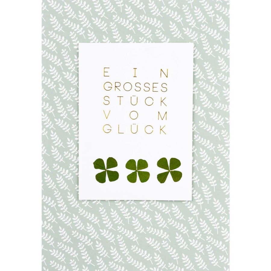 Office Raeder | Glucksklee Karte "Ein Groses Stuck Vom Gluck"