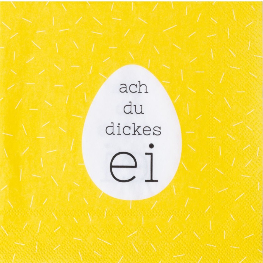 Ostern Raeder | Cocktailserviette "Ach Du Dickes Ei"