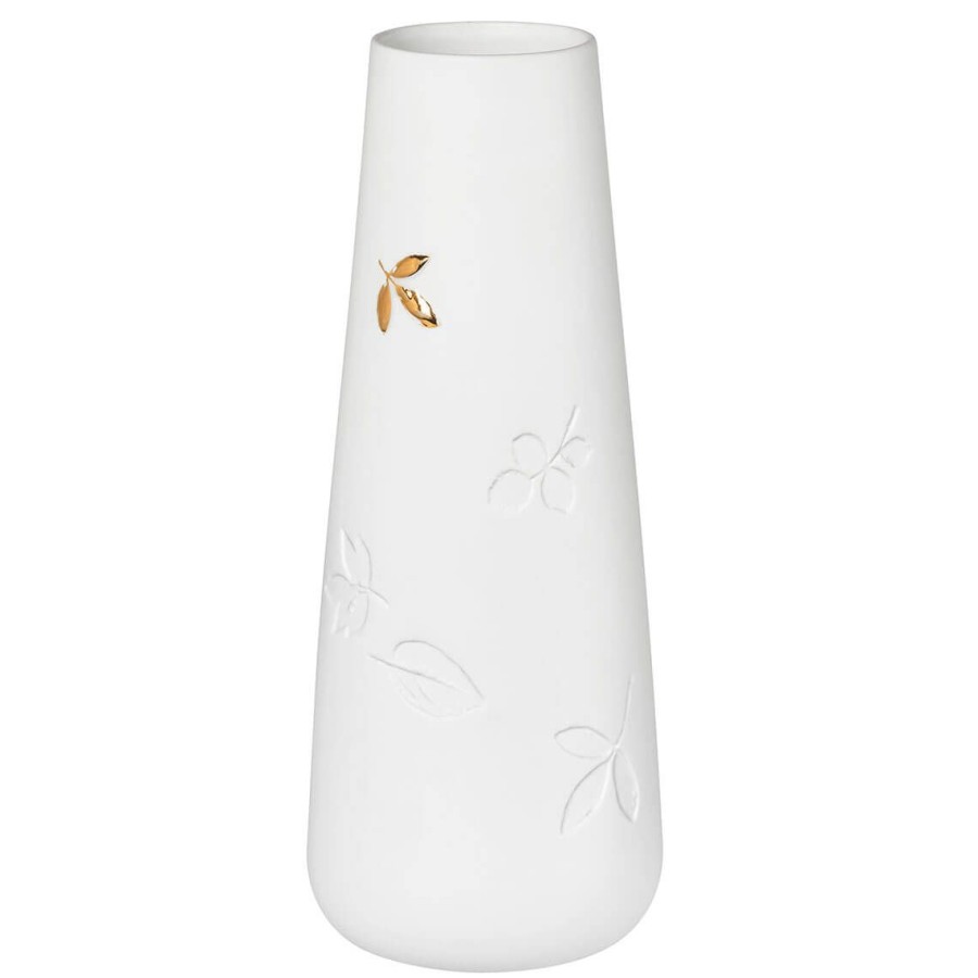 Themenwelten Raeder | Vase Mit Goldenem Blatt "Klein"