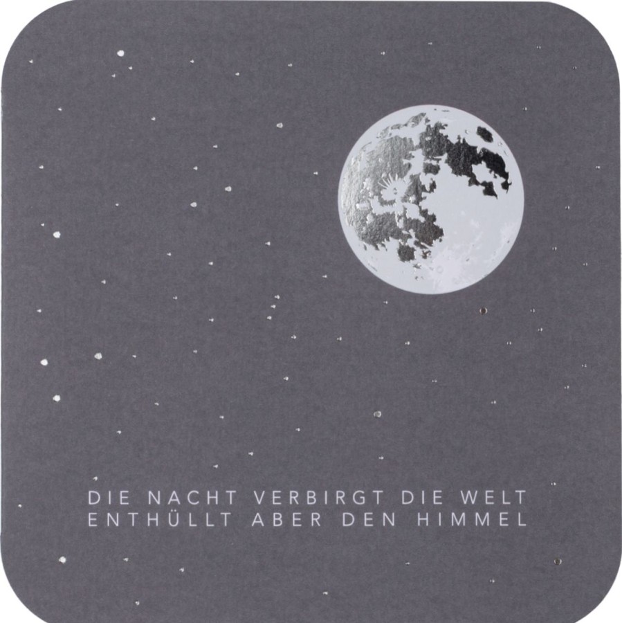 Themenwelten Raeder | Mondnachtkarte "Die Nacht Verbirgt Die Welt"