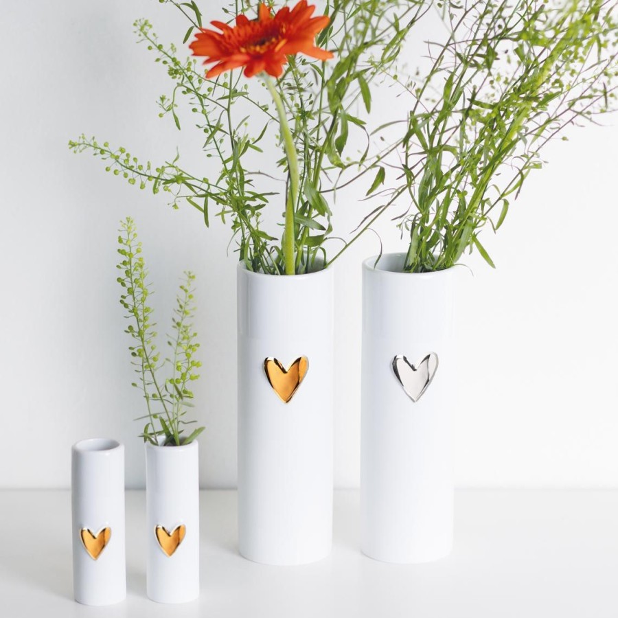 Living Raeder | Vase Herz "Gold"