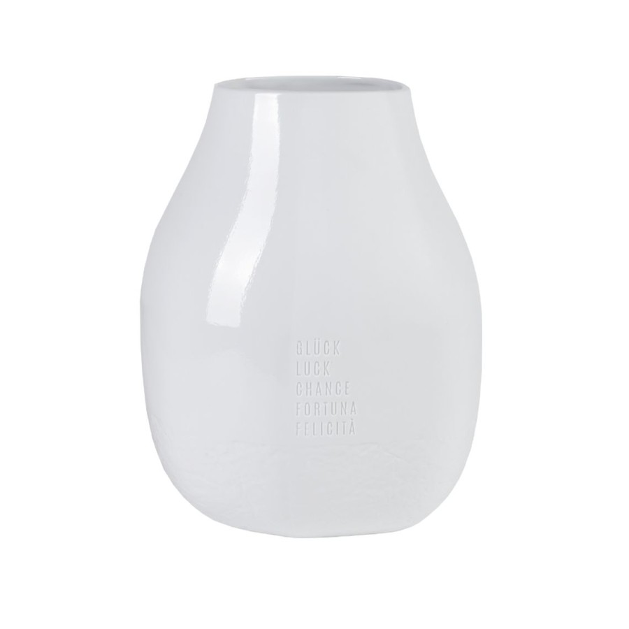 Living Raeder | Freiform. Vase "Gluck | 5-Sprachig"