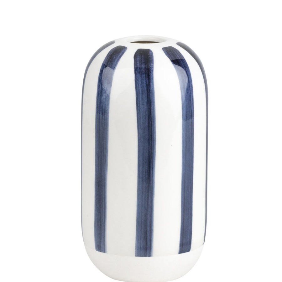 Office Raeder | Tintenblau. Vase "Streifen"